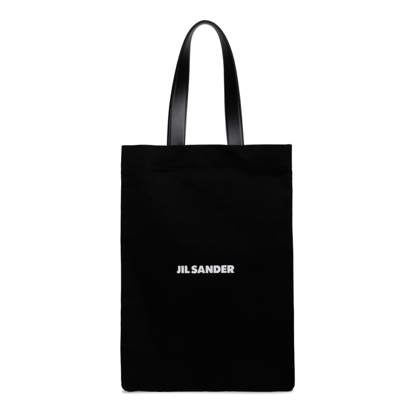 JIL SANDER 블랙 AND 화이트 로고 프린트 토트 백 MODEL J25WC0004P4863001